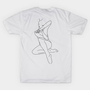 Female Nude Line art T-Shirt